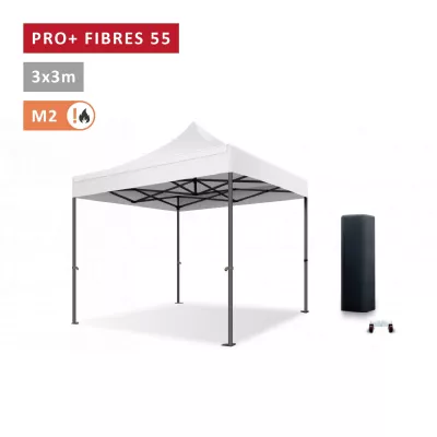Faltzelt Pro - Alu 40mm 3x3 ● Faltpavillon, Marktzelt - XPTENT