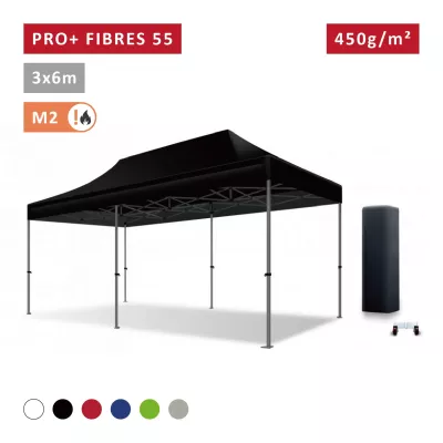 Barnum pliant pro 3x6m Fibres de Verre 55mm - ultra léger et flexible - technologie XPTENT