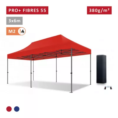 Barnum pliant pro 3x6m Fibres de Verre 55mm - ultra léger et flexible - technologie XPTENT