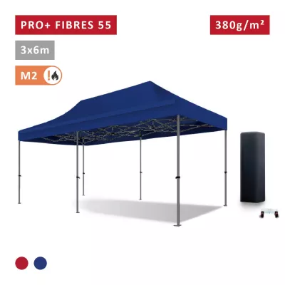 Barnum pliant pro 3x6m Fibres de Verre 55mm - ultra léger et flexible - technologie XPTENT