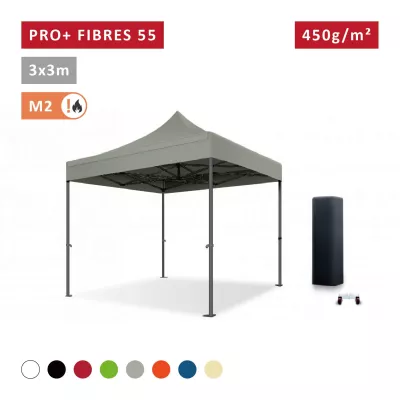 Barnum pro 3x3m Fibres de Verre 55mm - léger - XPTENT -  toit polyester pvc