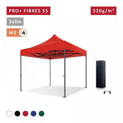 Barnum pro 3x3m Fibres de Verre 55mm - léger - XPTENT -  toit polyester pvc
