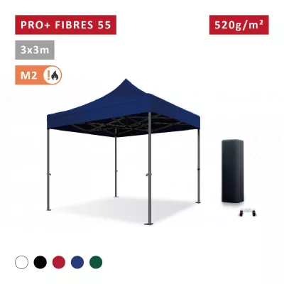 Barnum pro 3x3m Fibres de Verre 55mm - léger - XPTENT -  toit polyester pvc