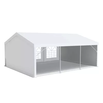 Tente de réception PRO 5x6m, PVC 500g/m², tubes 50mm, blanc ignifugé M2 – chapiteau résistant pour événements extérieurs