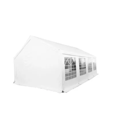Tente de réception PRO 5x8m, PVC 500g/m², tubes 50mm, blanc ignifugé M2 – chapiteau résistant pour événements extérieurs