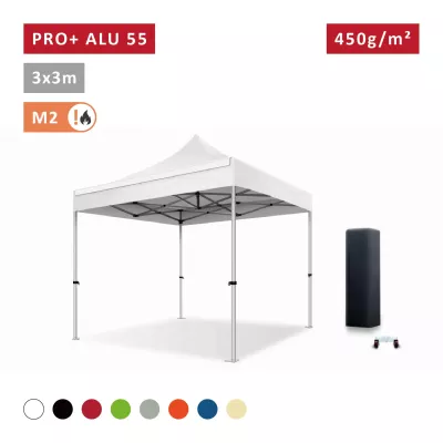 XPTENT - Barnum pliant PRO+ Alu 55mm 3x3m ● Très Solide, Haute Qualité
