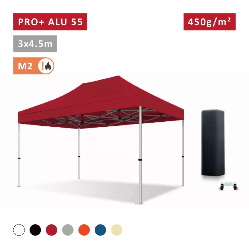 XPTENT - Barnum pliant PRO+ Alu 55 3x4,5m ● Très Solide, Haute Qualité