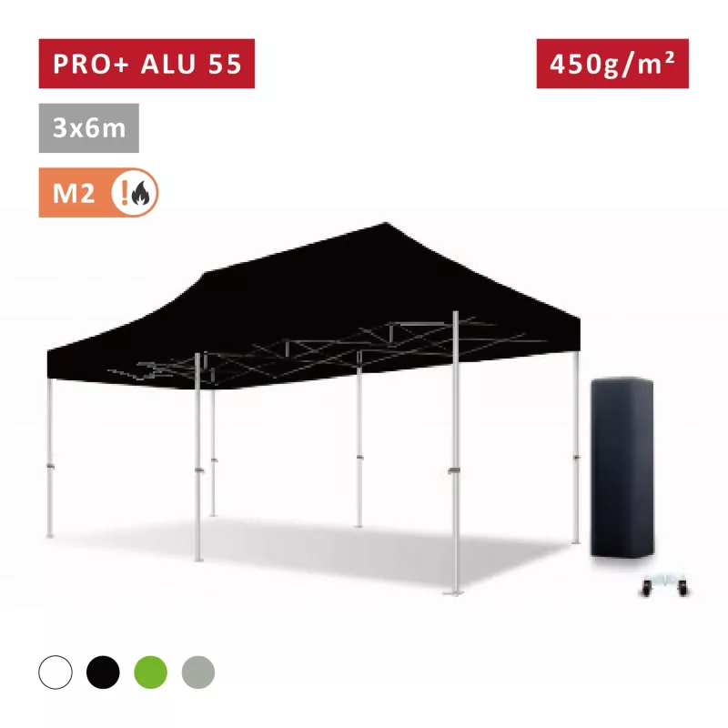 XPTENT - Barnum pliant PRO+ Alu 55mm 3x6m ● Très Solide, Haute Qualité