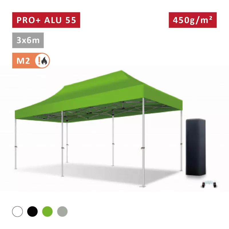 XPTENT - Barnum pliant PRO+ Alu 55mm 3x6m ● Très Solide, Haute Qualité