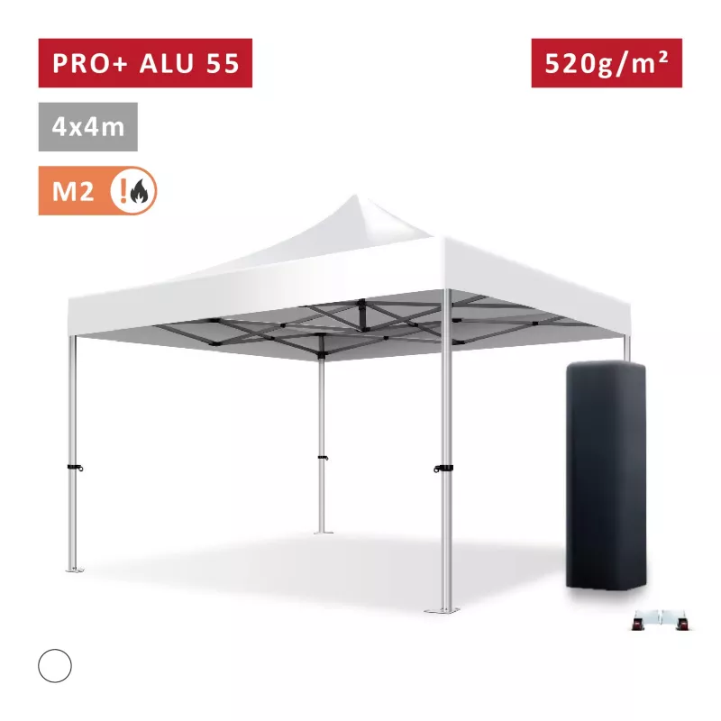 XPTENT - Barnum pliant PRO+ Alu 55mm 4x4m ● Très Solide, Haute Qualité