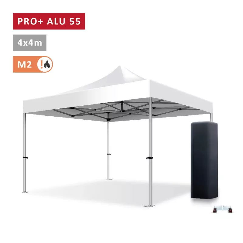 XPTENT - Barnum pliant PRO+ Alu 55mm 4x4m ● Très Solide, Haute Qualité