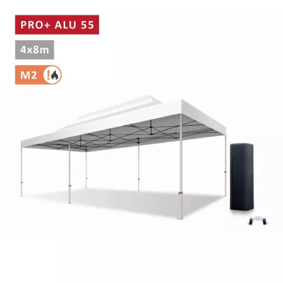 XPTENT - Barnum pliant PRO+ Alu 55mm 4x8m ● Très Solide, Haute Qualité