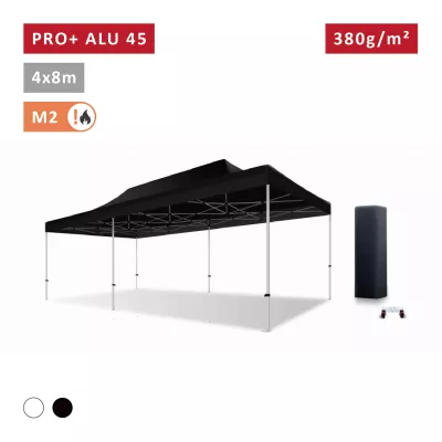 XPTENT - Tonnelle pliante PRO - Alu 45mm 4x8m ● Bâche 450g/m² Étanche