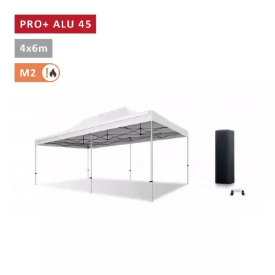 TENTE PLIANTE 4X6  EN ALU PRO 45MM BÂCHE 380G