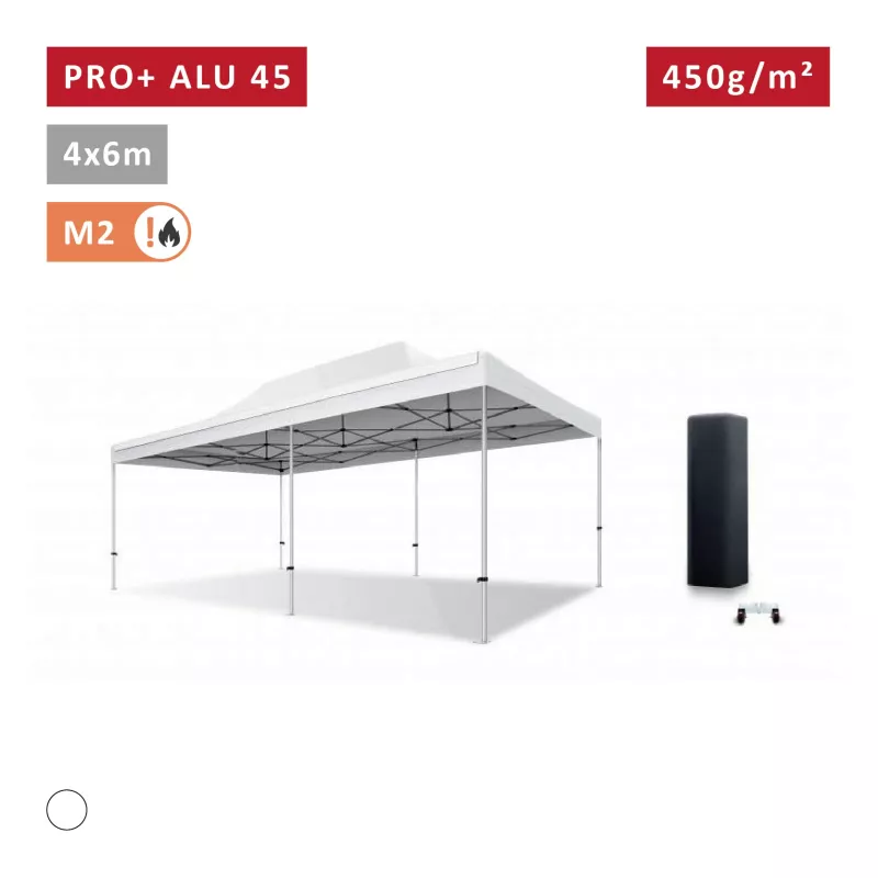 Barnum Pro Alu 45mm 4X6m - solide - Xptent - toit 450g/m2 polyester pvc
