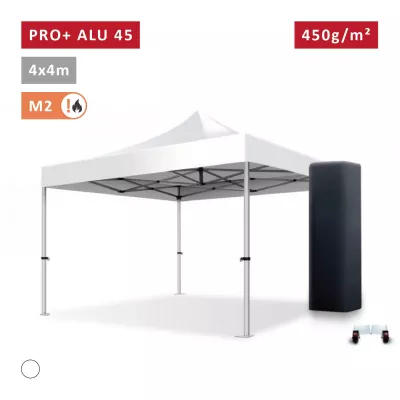 XPTENT - Tonnelle pliante PRO - Alu 45mm 4X4m ● Bâche 450g/m² Étanche