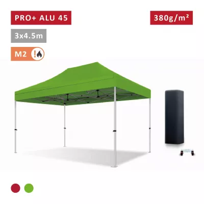 XPTENT - Tonnelle pliante PRO - Alu 45mm 3x4,5m● Bâche 450g/m² Étanche