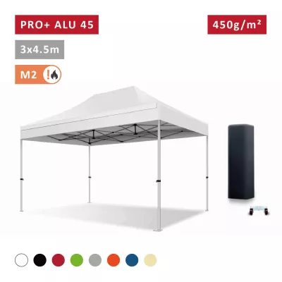 XPTENT - Tonnelle pliante PRO - Alu 45mm 3x4,5m● Bâche 450g/m² Étanche