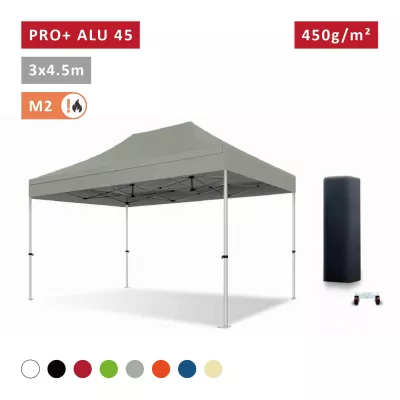 XPTENT - Tonnelle pliante PRO - Alu 45mm 3x4,5m● Bâche 450g/m² Étanche