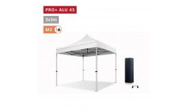 XPTENT - Tonnelle pliante PRO - Alu 45mm 3x3m ● Bâche 450g/m² Étanche