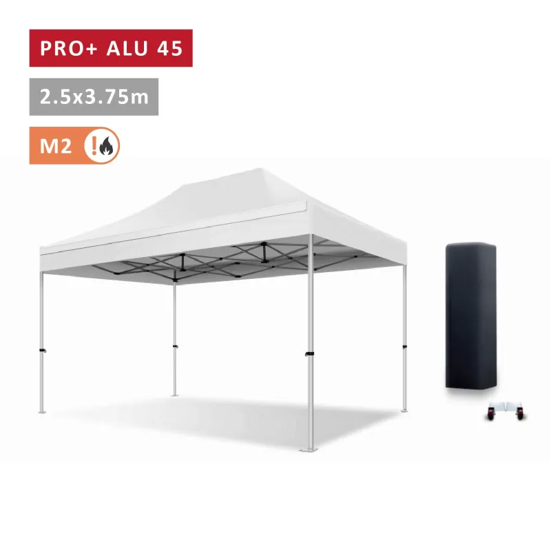 XPTENT - Tonnelle pliante PRO - Alu 45mm 2,5x3,75m● Bâche 380g/m² Étanche