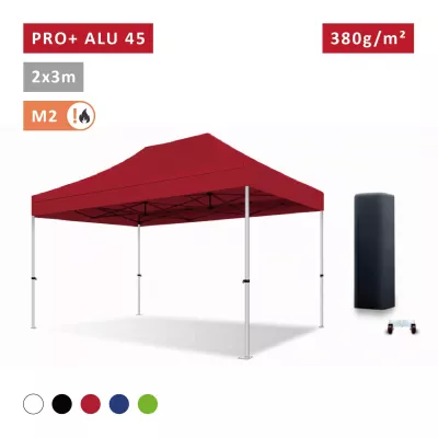 XPTENT - Tonnelle pliante PRO - Alu 45mm 2x3m ● Bâche 380g/m² Étanche