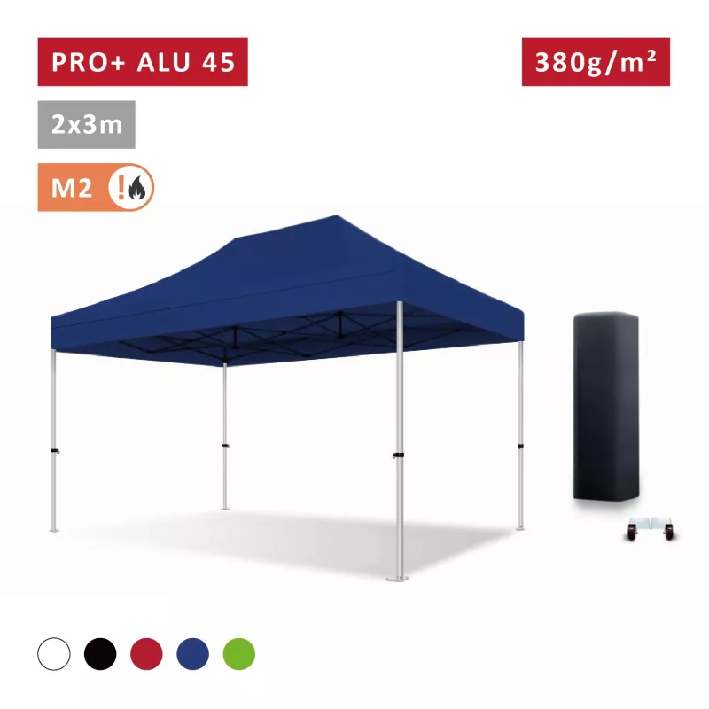 XPTENT - Tonnelle pliante PRO - Alu 45mm 2x3m ● Bâche 380g/m² Étanche