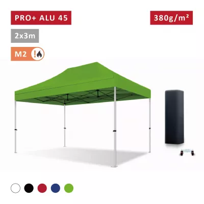XPTENT - Tonnelle pliante PRO - Alu 45mm 2x3m ● Bâche 380g/m² Étanche