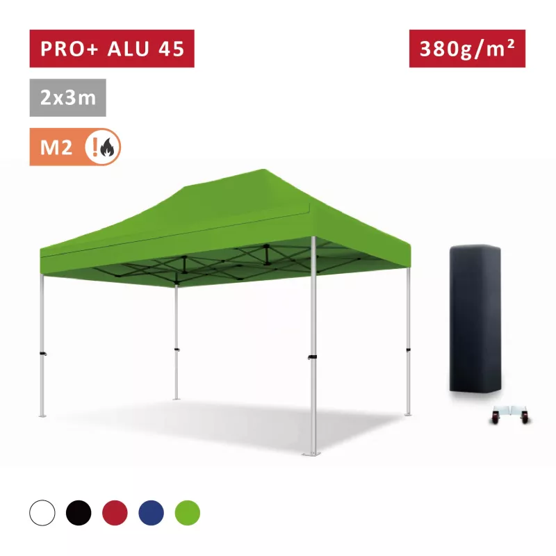 XPTENT - Tonnelle pliante PRO - Alu 45mm 2x3m ● Bâche 380g/m² Étanche