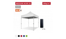 Barnum Acier premium 32 mm 2X2m - toit polyester pvc 380g/m2