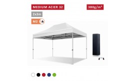 Barnum Acier premium 32 mm 2X3m - toit polyester pvc 380 g/m2