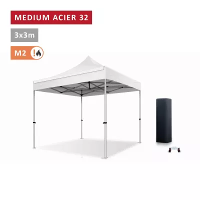 Faltzelt Medium ● Stahl 30mm 3x3 ● Top Preis/Leistung ● 1Jahr Garantie