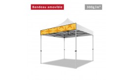 Bandeau Amovible 300g/m² pour Tonnelle pliante - Personnalisé