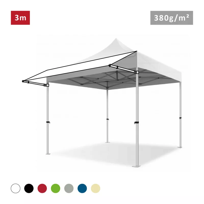 Extension Soleil 380g/m² pour Tente Pliante en Aluminium