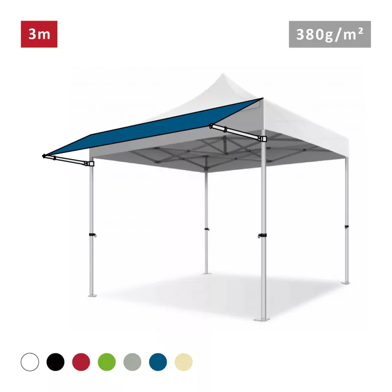 Extension Soleil 380g/m² pour Tente Pliante en Aluminium
