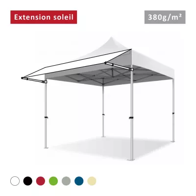 Extension Soleil 380g/m² pour Tente Pliante en Aluminium