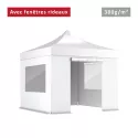 Lot de 4 bâches latérales avec fenêtres rideaux 380gr/m²