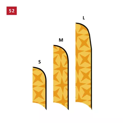 Oriflamme Publicitaire AILE - 3 Tailles Disponibles