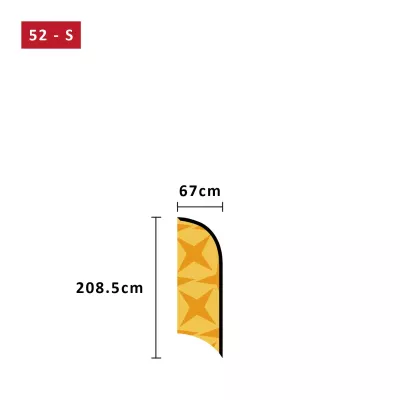 Oriflamme Publicitaire AILE - 3 Tailles Disponibles