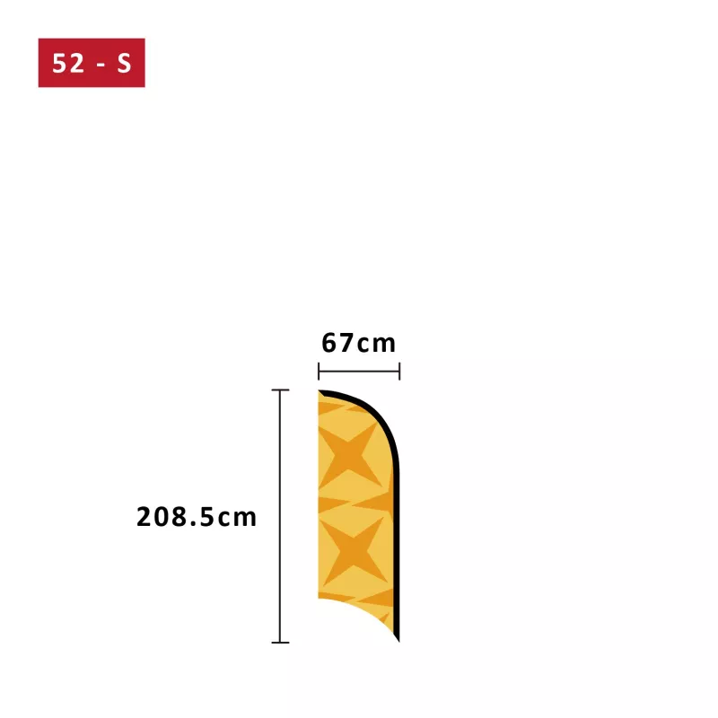 Oriflamme Publicitaire AILE - 3 Tailles Disponibles