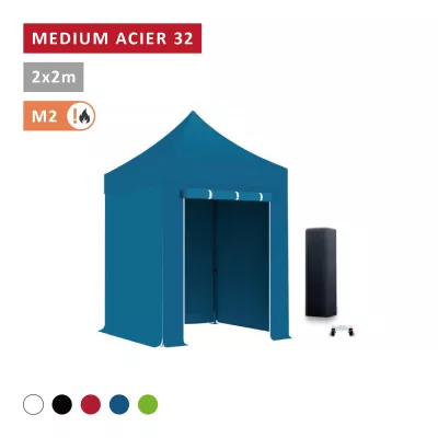 Pack Barnum pliant Acier premium 32mm 2X2m  - XPTENT - toit polyester pvc 450 g/m2