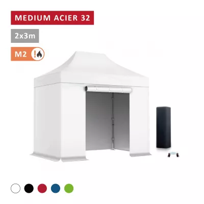 Pack Barnum pliant Acier premium 32 mm 2X3m  - XPTENT - toit polyester pvc 450 g/m2