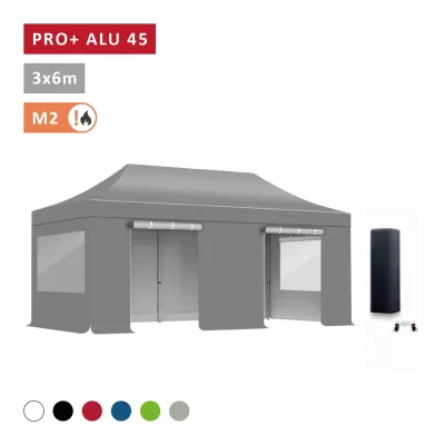 PACK Fenêtres Rideaux Barnum ALU 45mm 3X6m - solide - bâche 450g/m2