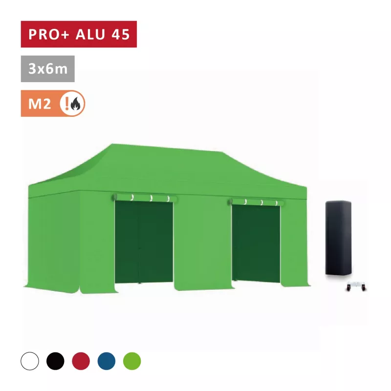 XPTENT - PACK Tonnelle pliante PRO - Alu 45mm 3x6m ● Bâche 450g/m²