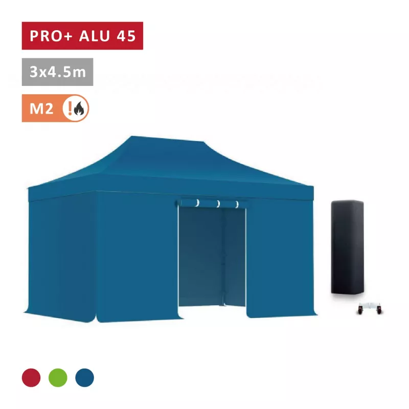 XPTENT - PACK Tonnelle pliante PRO - Alu 45mm 3x4,5m● Bâche 450g/m²