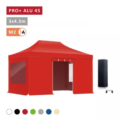 Pack fenêtres rideaux Barnum Pro Alu 45mm 3X4,5m - solide - toit 450g/m2