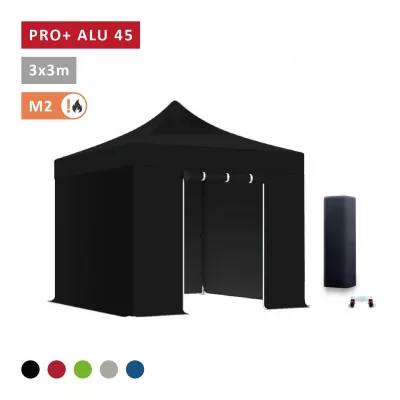 XPTENT - PACK Tonnelle pliante PRO - Alu 45mm 3x3m ● Bâche 450g/m²