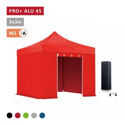 XPTENT - PACK Tonnelle pliante PRO - Alu 45mm 3x3m ● Bâche 450g/m²