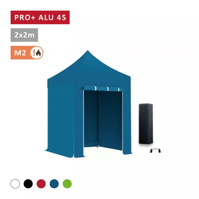 XPTENT - PACK Tonnelle pliante PRO - Alu 40mm 2x2m ● Bâche 300g/m²