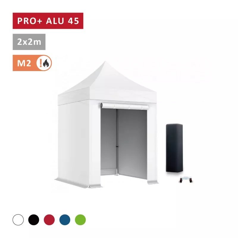 XPTENT - PACK Tonnelle pliante PRO - Alu 40mm 2x2m ● Bâche 300g/m²